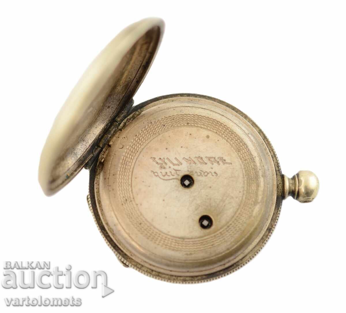 Δημοπρασία Αντίκα Ασημένιο Ρολόι Τσέπης - Δεν λειτουργεί