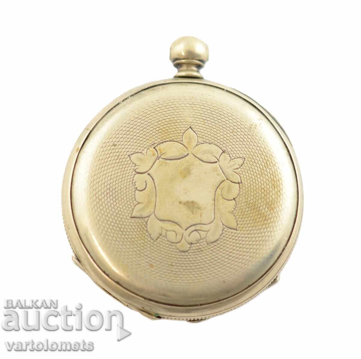 Παράδοση Αντίκα Ασημένιο Ρολόι Τσέπης - Δεν λειτουργεί