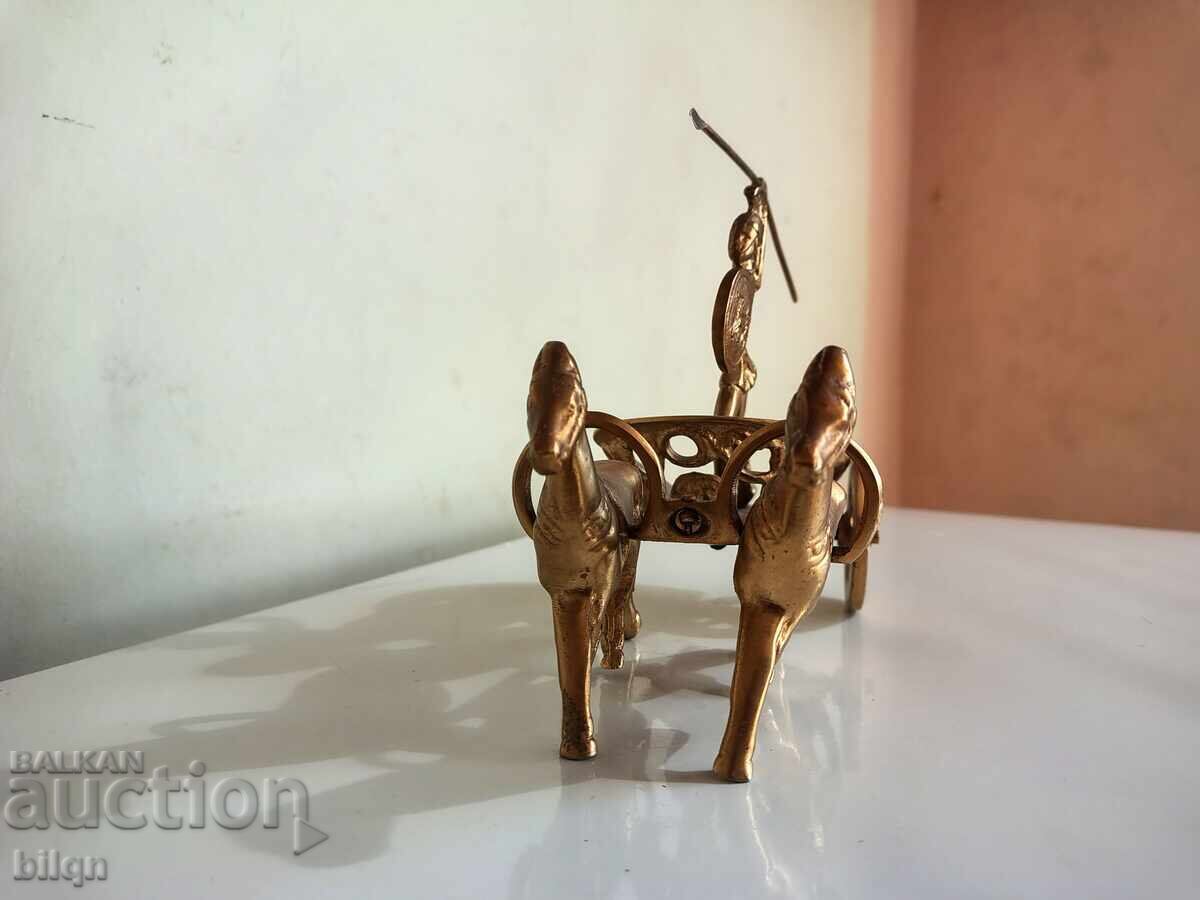 Παράδοση Εξαιρετικό Χάλκινο Ρωμαϊκό Άρμα Παράδοση Εξαιρετικό Χάλκινο Ρωμαϊκό Άρμα