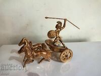 Amazing Bronze Roman Chariot