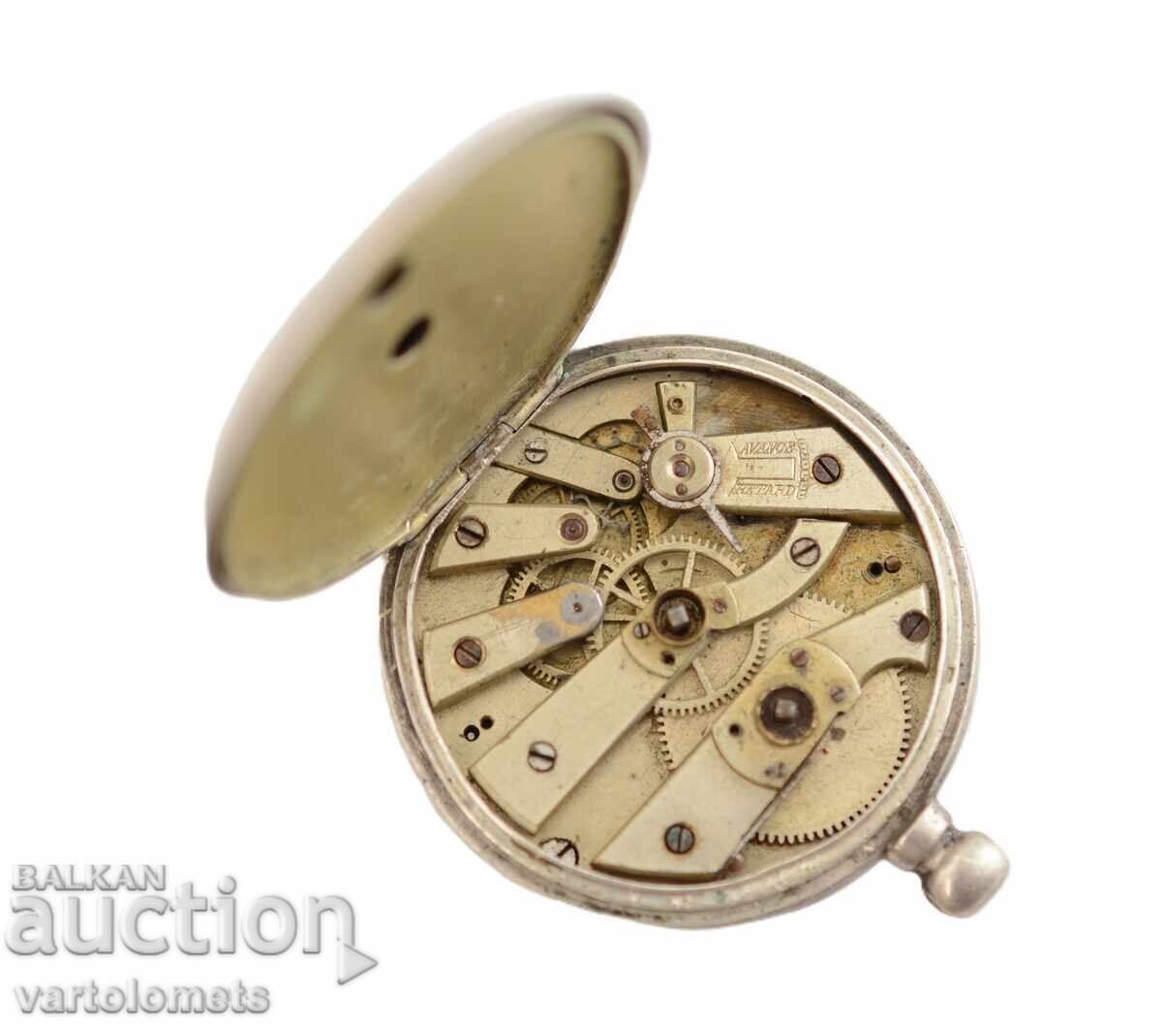 Αντίκα Ασημένιο Ρολόι Τσέπης - Δεν λειτουργεί με τιμή 35.00 BGN | € 17.90