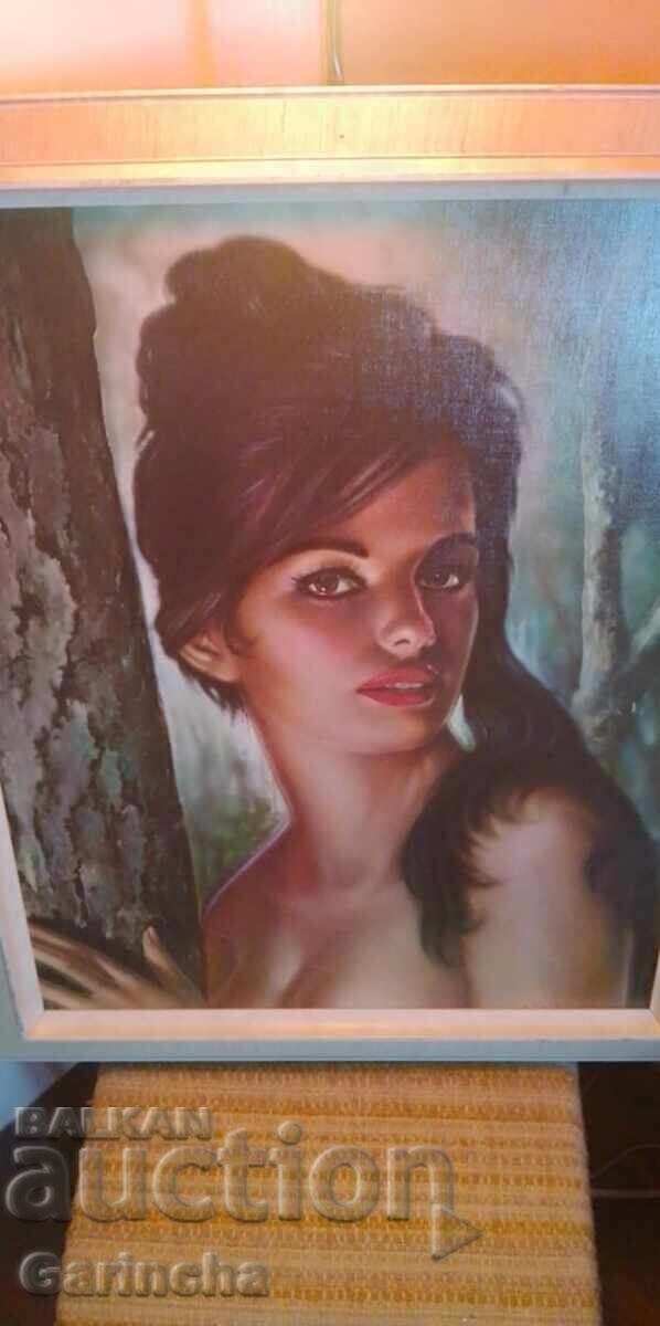 Painting, woman 60/50 reproduction with price € 30.00 | 58.68 BGN
