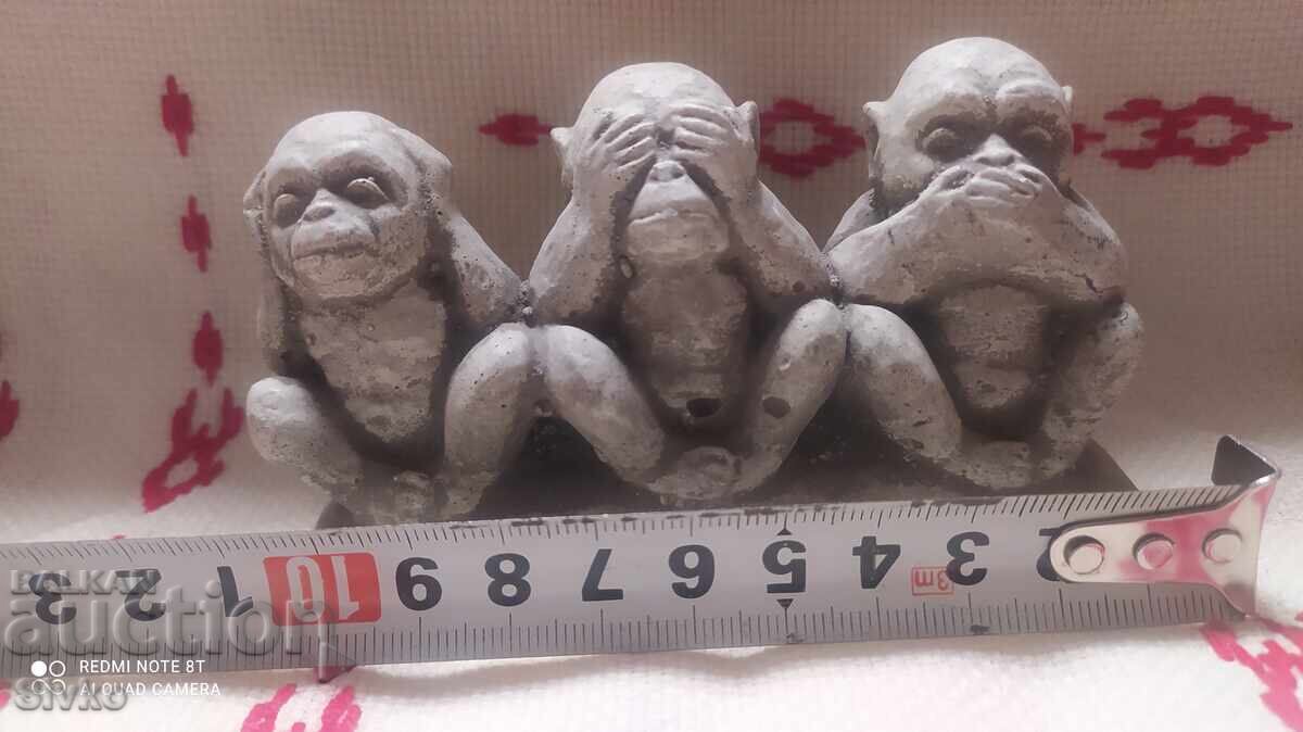 Φιγούρα μαϊμούς Δεν άκουσα Δεν είδα Δεν ξέρω με τιμή 4.99 BGN | € 2.55