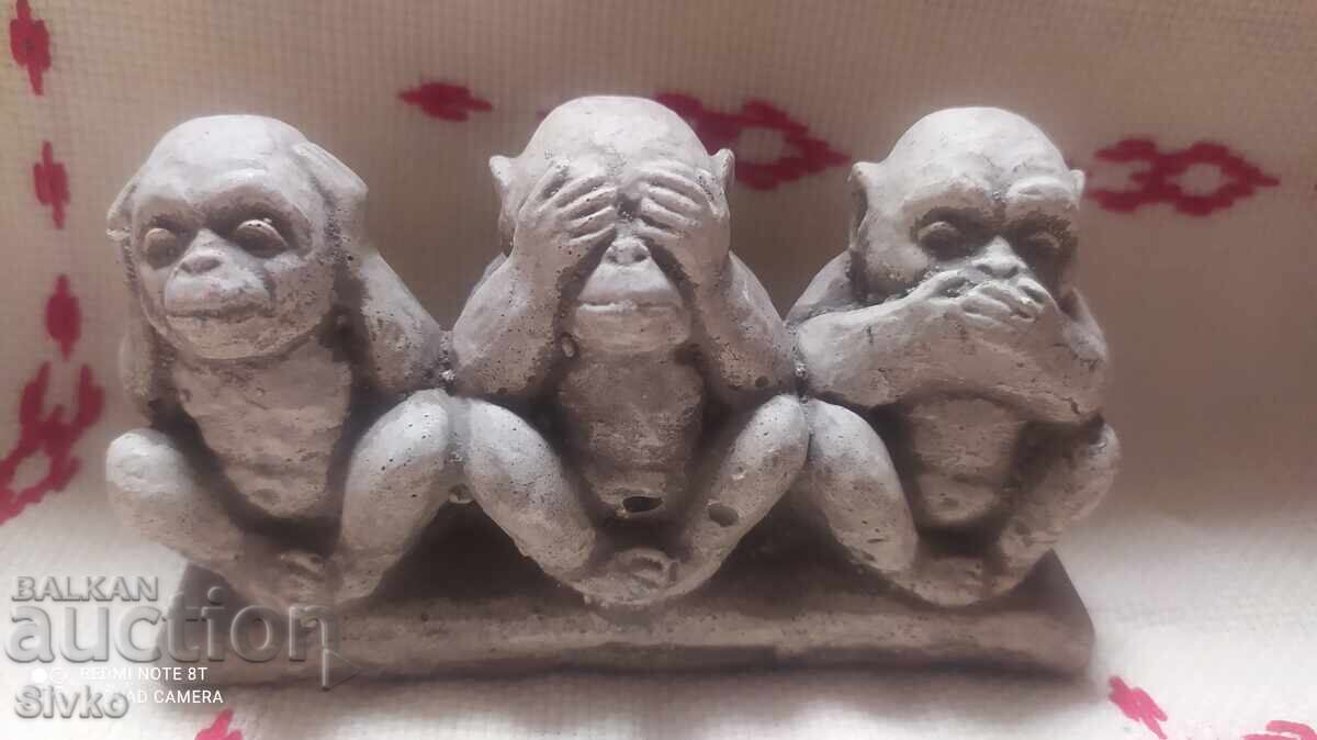 Φιγούρα μαϊμούς Δεν άκουσα Δεν είδα Δεν ξέρω