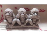 Фигурка маймунки Не чух Не видях Не знам
