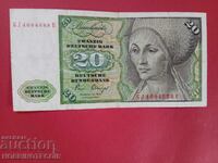GERMANY 20 Marks - emission - issue 1980 / 1961 / 2