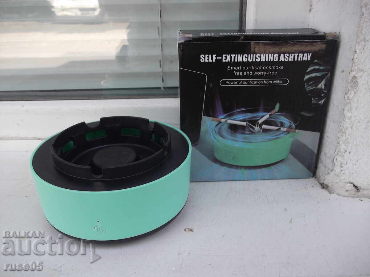 Delivery of Ashtray "AS-08" smokeless smoke absorber new working