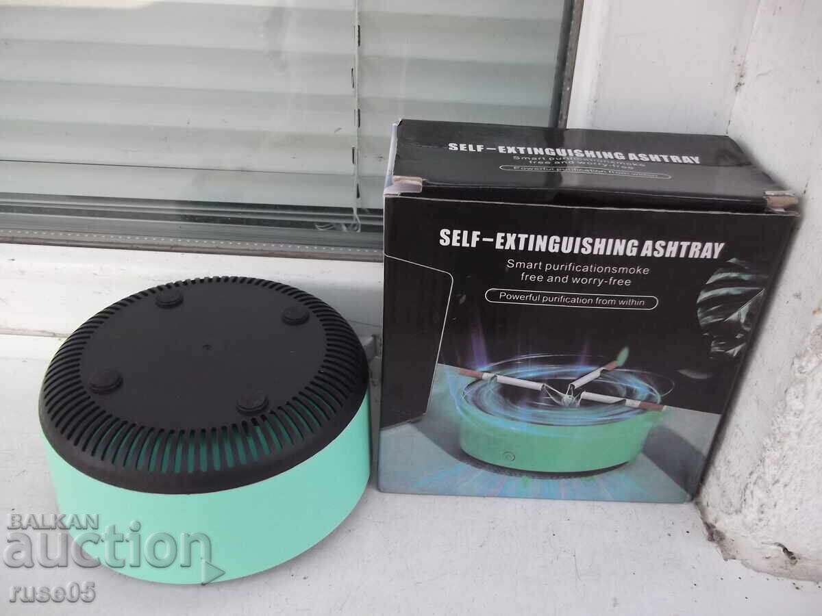 Ashtray "AS-08" smokeless smoke absorber new working - 5