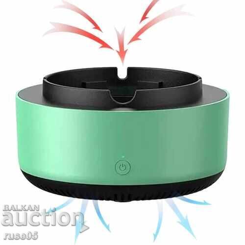 Ashtray "AS-08" smokeless smoke absorber new working - 7