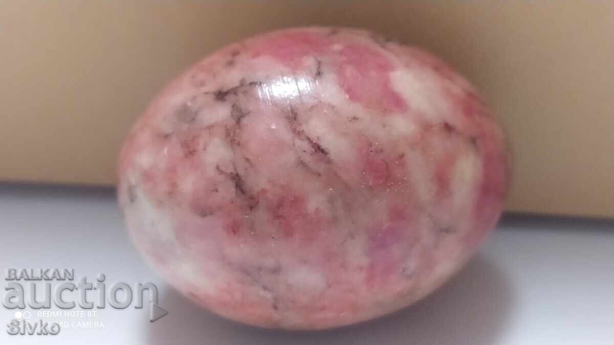 Φυσικό ημιπολύτιμο πέτρωμα σε σχήμα αυγού 3