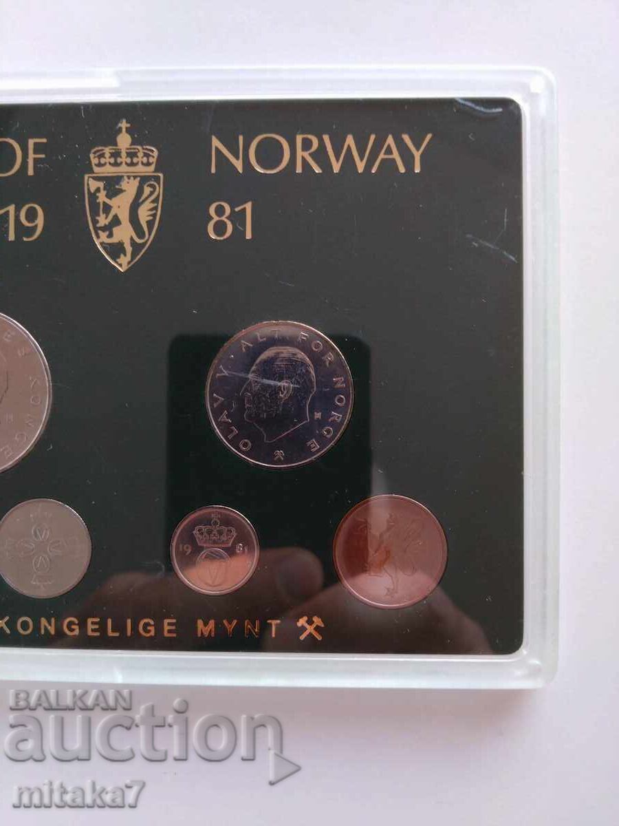 Licitație Set monede, Norvegia, 1981