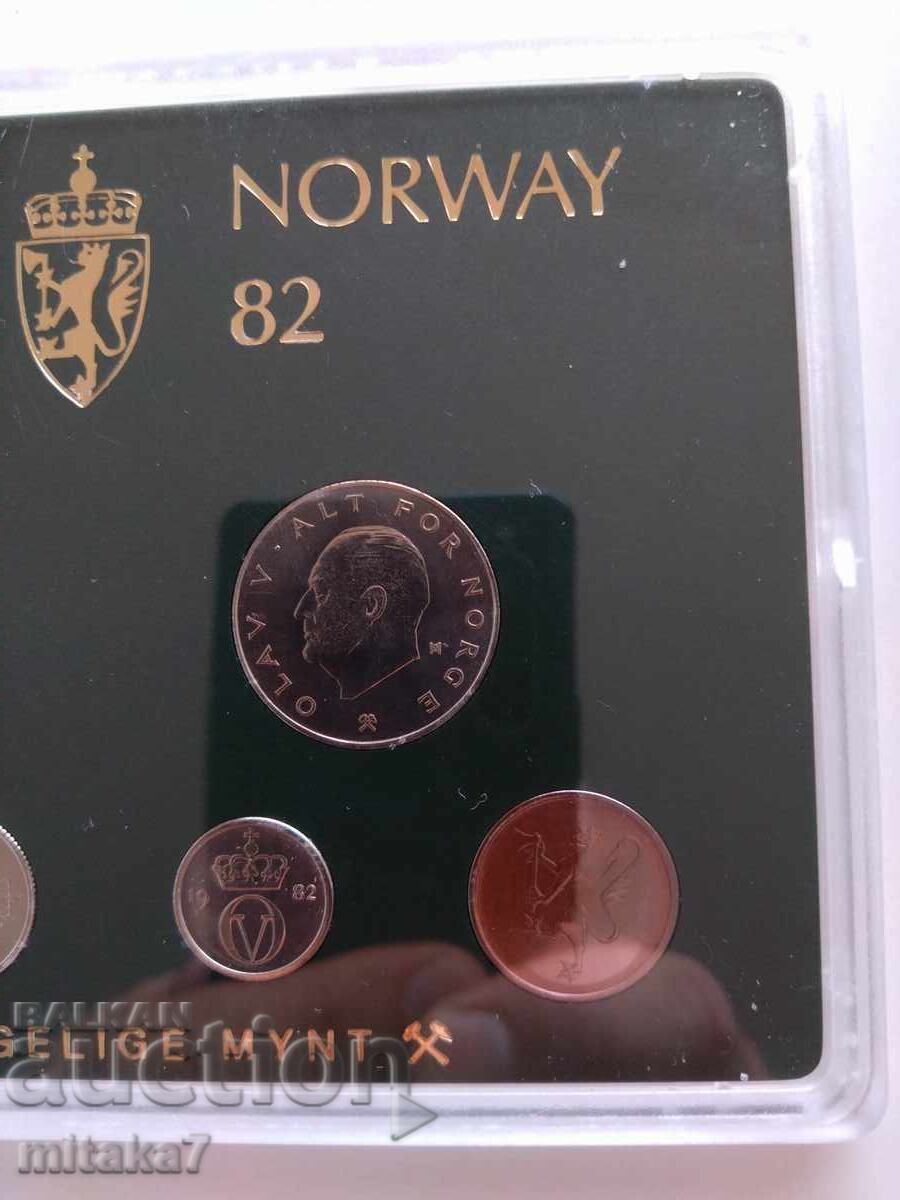 Licitație Set de monede, Norvegia, 1982