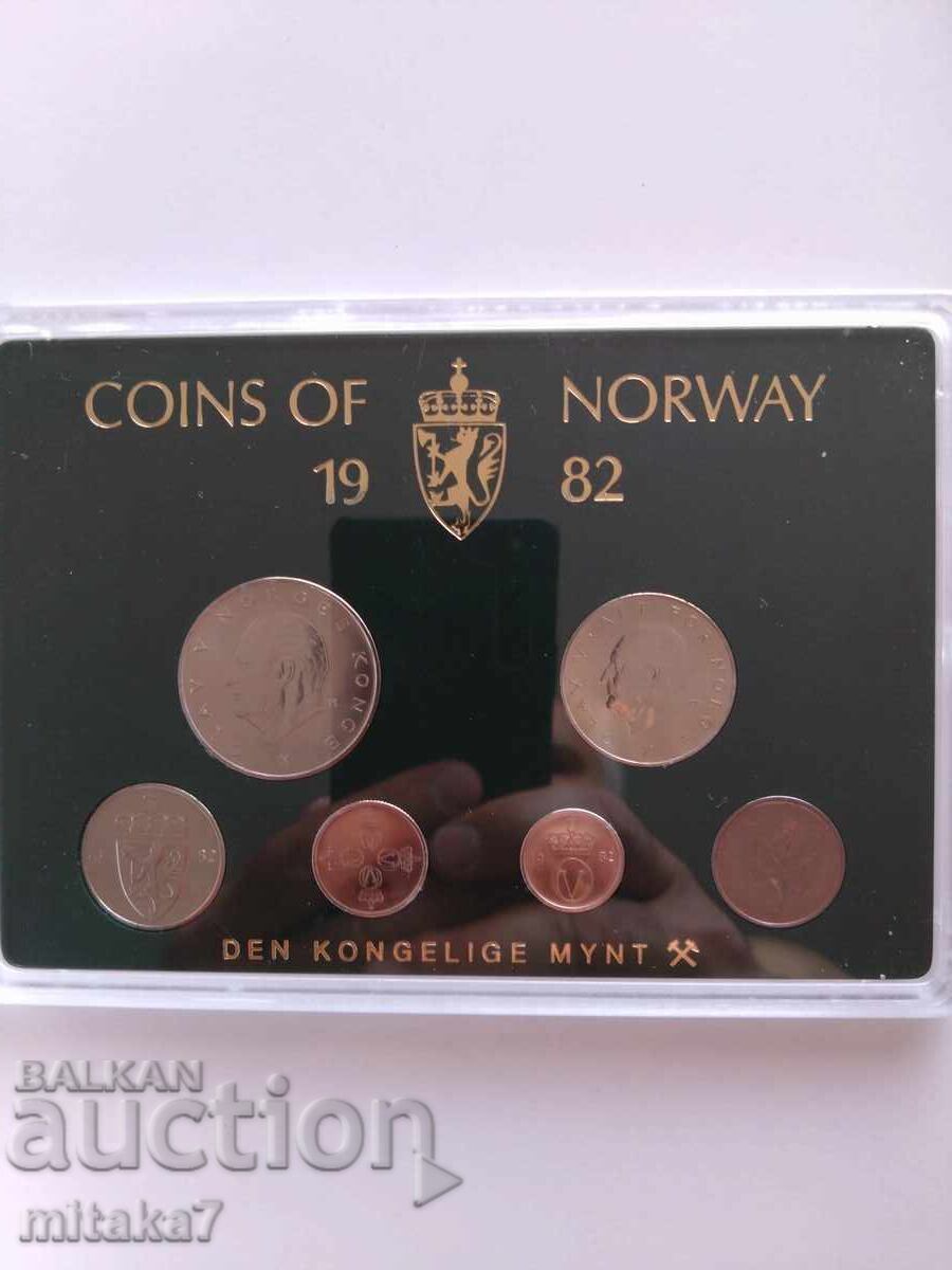 Сет монети, Норвегия, 1982г. Сет монети, Норвегия, 1982г.