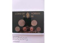 Сет монети, Норвегия, 1982г.