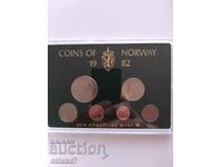 Сет монети, Норвегия, 1982г.