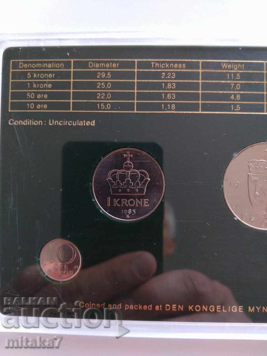 Delivery of Set of coins, Norway, 1983