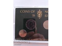 Сет монети, Норвегия, 1983г.