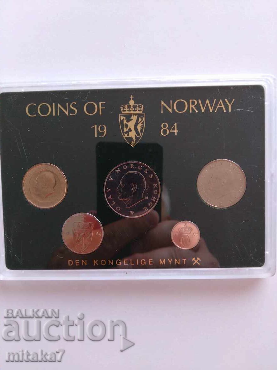 Сет монети, Норвегия, 1984г. с цена € 8.00 | 15.65 лв.