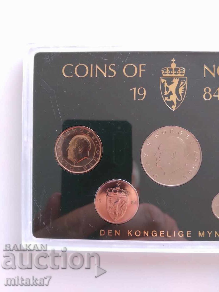 Аукцион Сет монети, Норвегия, 1984г.