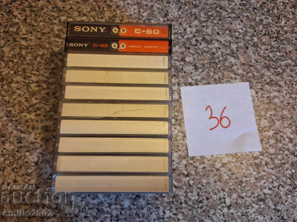 Audio cassettes 10pcs 36