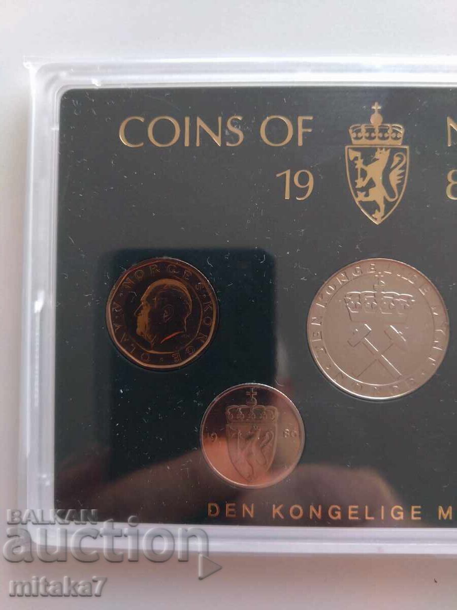 Σετ νομισμάτων, Νορβηγία, 1986 με τιμή € 7.00 | 13.69 BGN