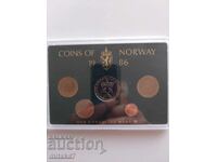 Сет монети, Норвегия, 1986г.