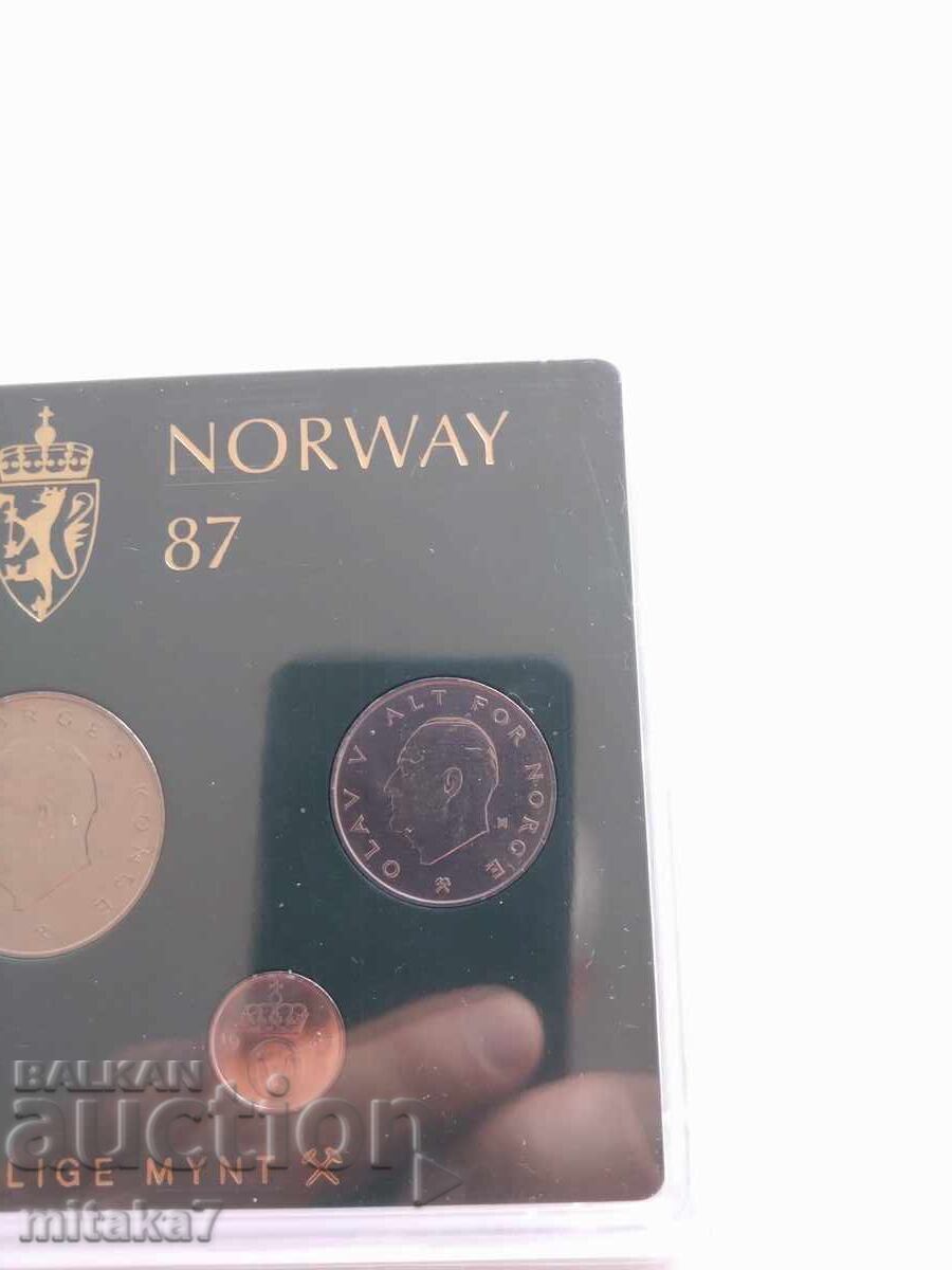 Licitație Set de monede, Norvegia, 1987 Licitație Set de monede, Norvegia, 1987