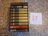Audio cassettes 10pcs 87