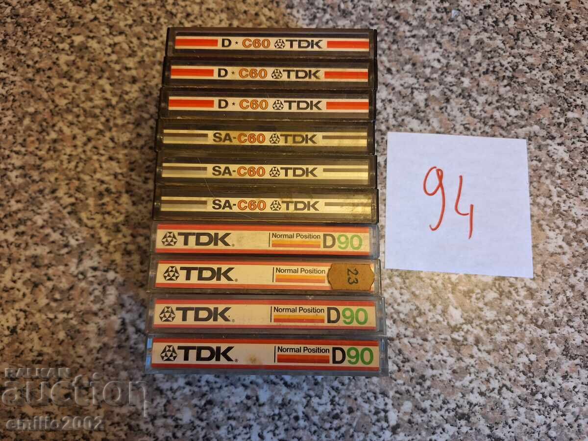 Audio cassettes 10pcs 94