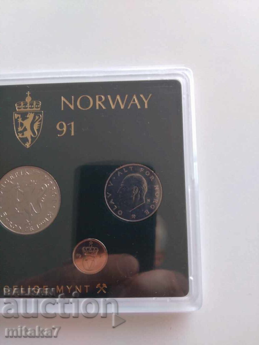Licitație Set monede, Norvegia, 1991 Licitație Set monede, Norvegia, 1991