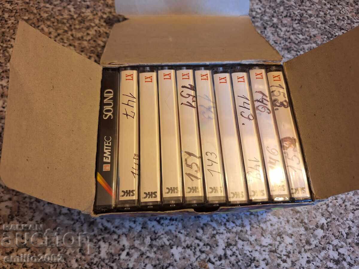 Audio cassettes 10 pcs in a box