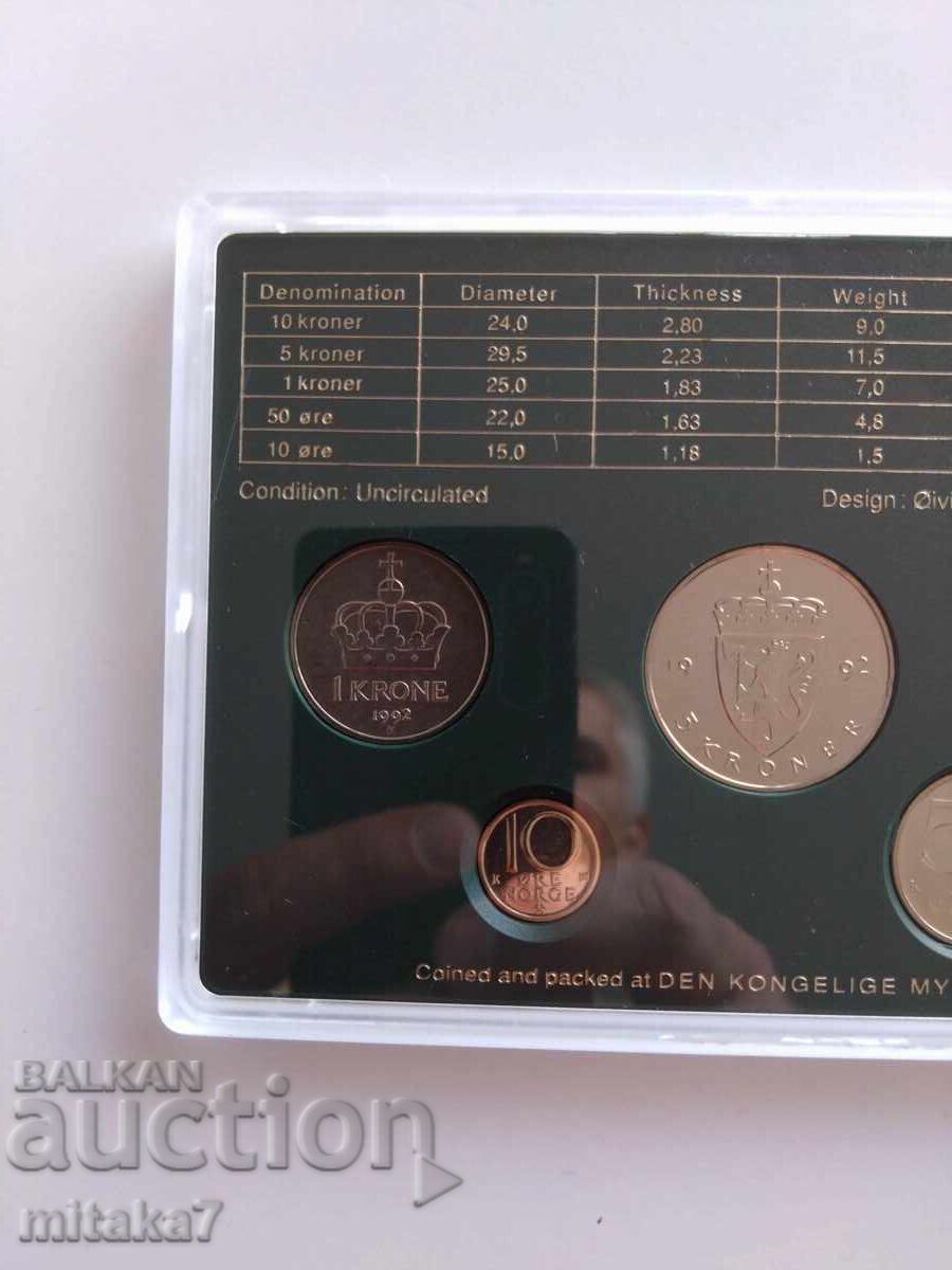 Set de monede, Norvegia, 1992 - 5