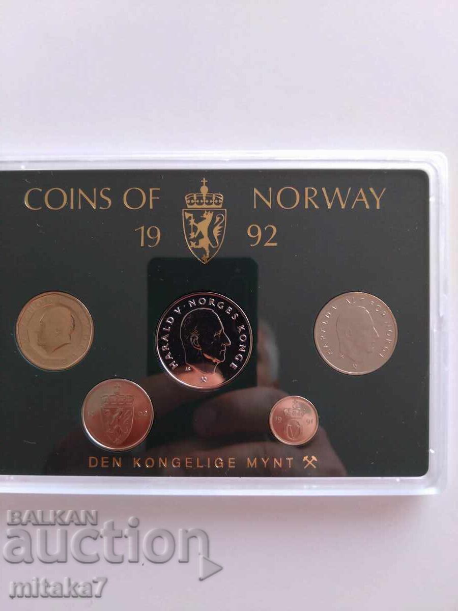 Сет монети, Норвегия, 1992г. Сет монети, Норвегия, 1992г.