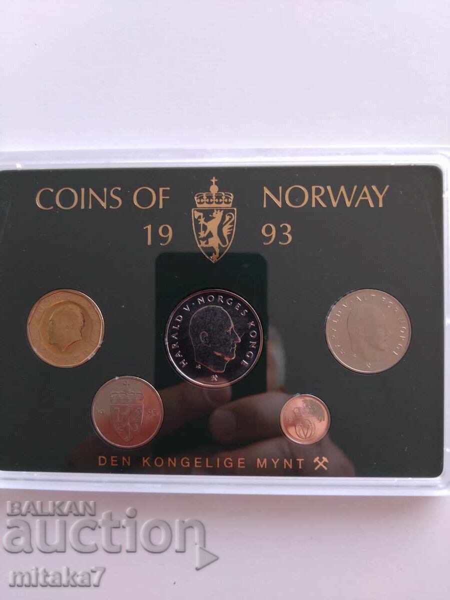 Сет монети, Норвегия, 1993г. Сет монети, Норвегия, 1993г.