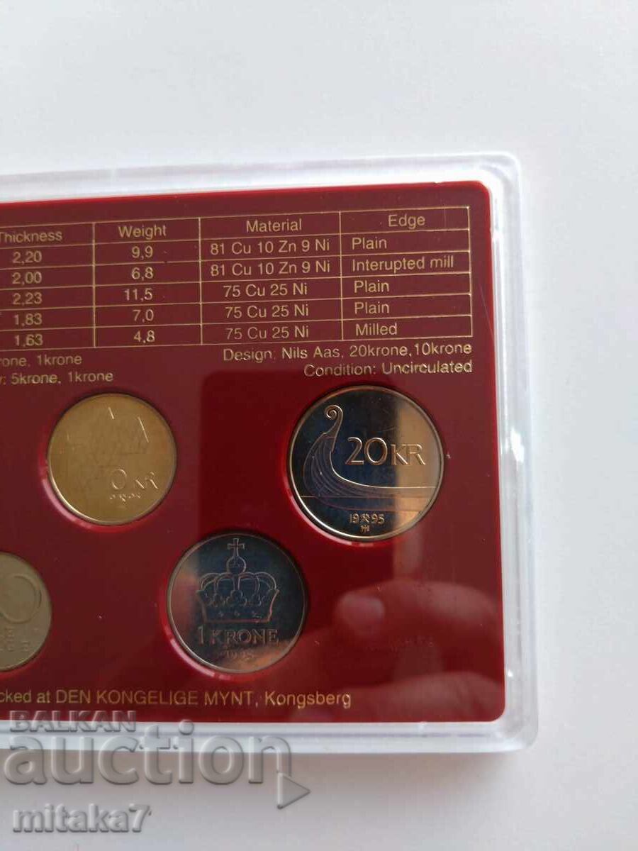 Сет монети, Норвегия, 1995г. - 6 Сет монети, Норвегия, 1995г. - 6
