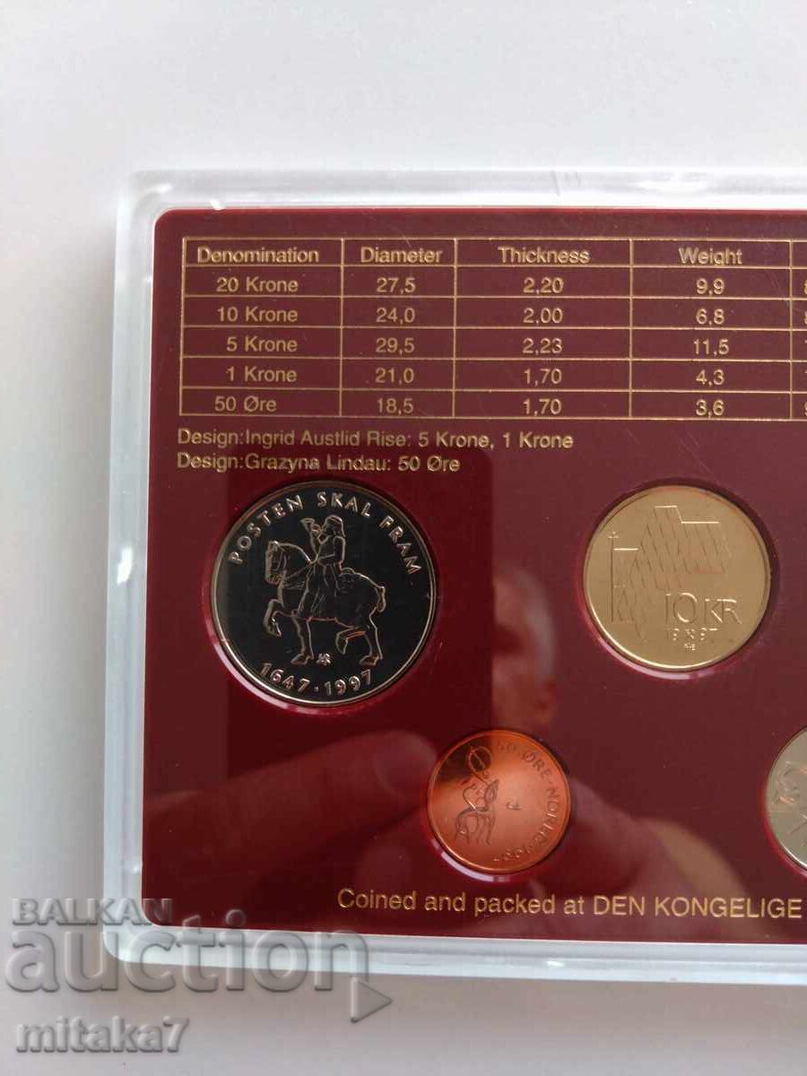 Сет монети, Норвегия, 1997г. - 5 Сет монети, Норвегия, 1997г. - 5