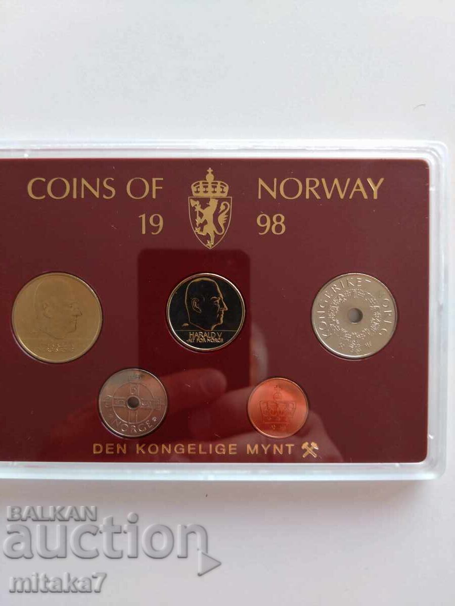 Сет монети, Норвегия, 1998г.