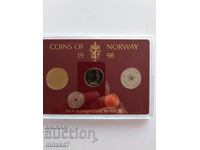 Set of coins, Norway, 1998.