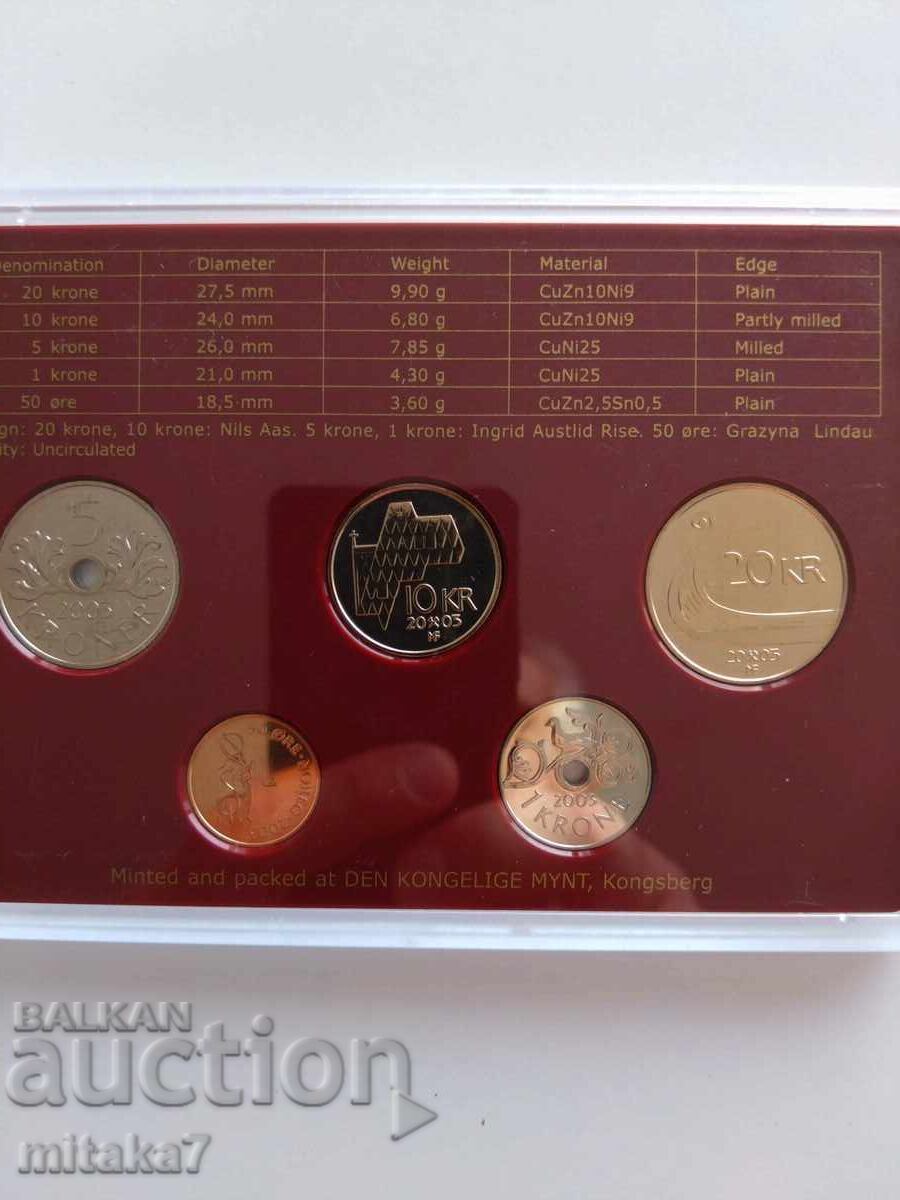 Livrarea Set de monede, Norvegia, 2003.