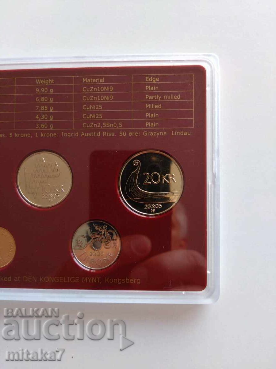 Сет монети, Норвегия, 2003г. - 6 Сет монети, Норвегия, 2003г. - 6