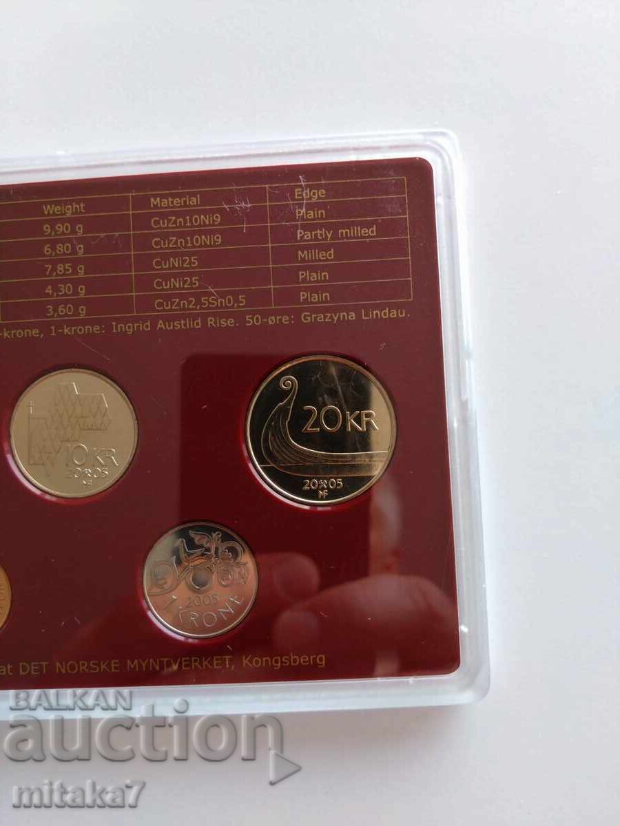 Сет монети, Норвегия, 2005г. - 6 Сет монети, Норвегия, 2005г. - 6