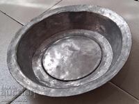 Farfurie veche de cupru, cupru, oală, farfurie, bol