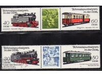 1984. ГДР. ЖП линии - Локомотиви и пътнически влакове.