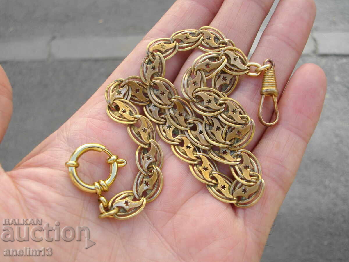 СТАР ПОЗЛАТЕН КЮСТЕК ЗА ДЖОБЕН ЧАСОВНИК - 6 СТАР ПОЗЛАТЕН КЮСТЕК ЗА ДЖОБЕН ЧАСОВНИК - 6