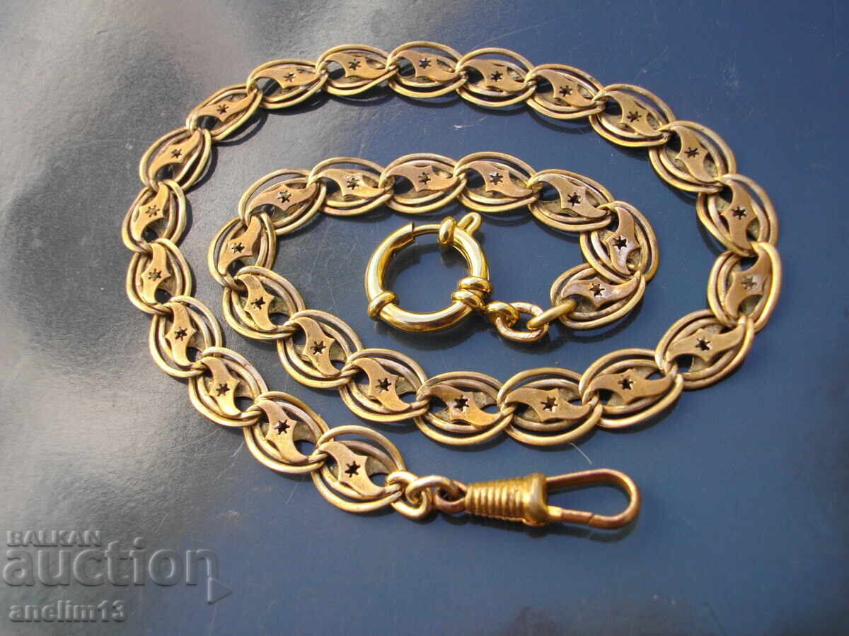 СТАР ПОЗЛАТЕН КЮСТЕК ЗА ДЖОБЕН ЧАСОВНИК СТАР ПОЗЛАТЕН КЮСТЕК ЗА ДЖОБЕН ЧАСОВНИК