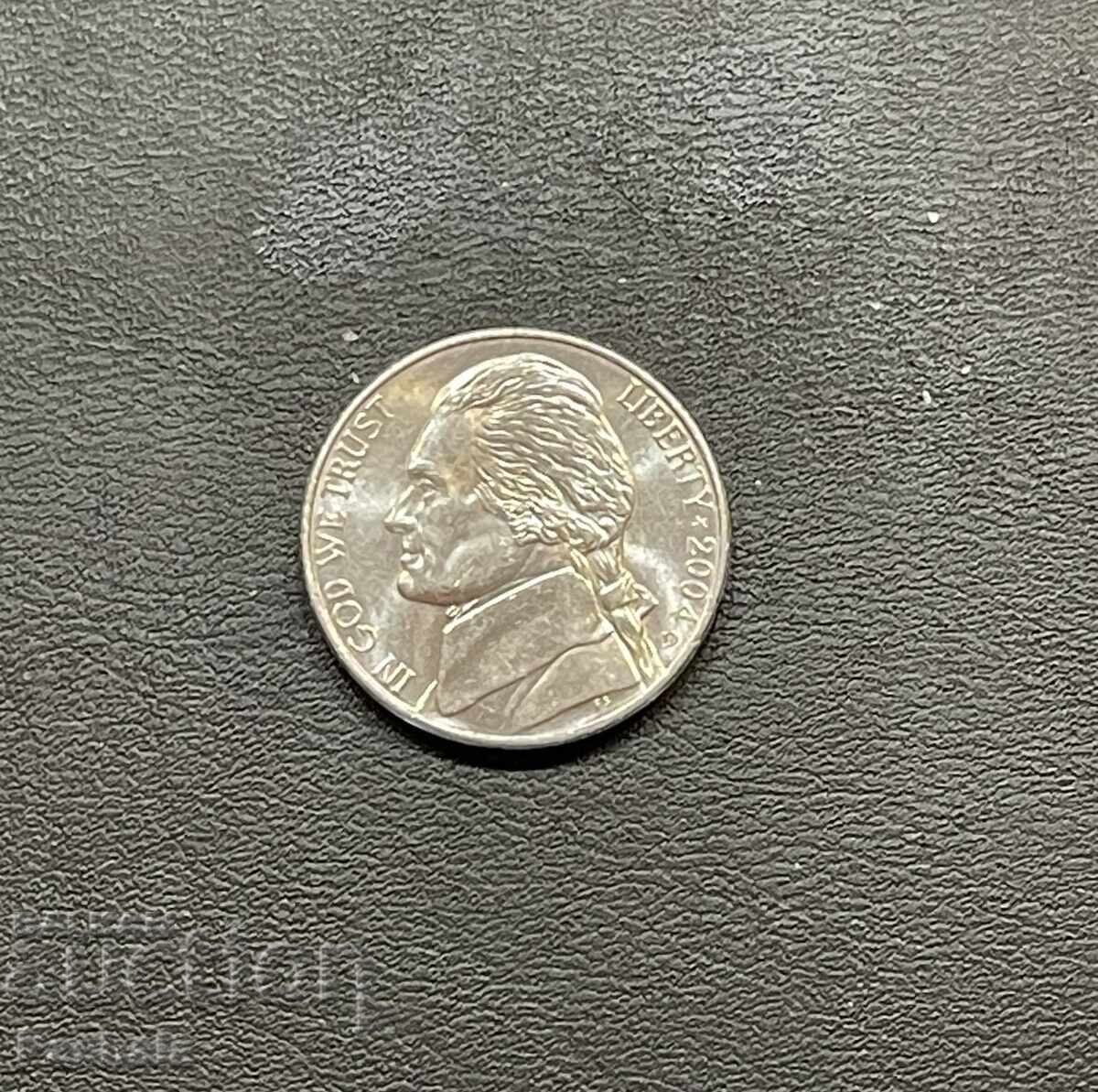 USA 5 cent 2004 with price 5.00 BGN | € 2.56