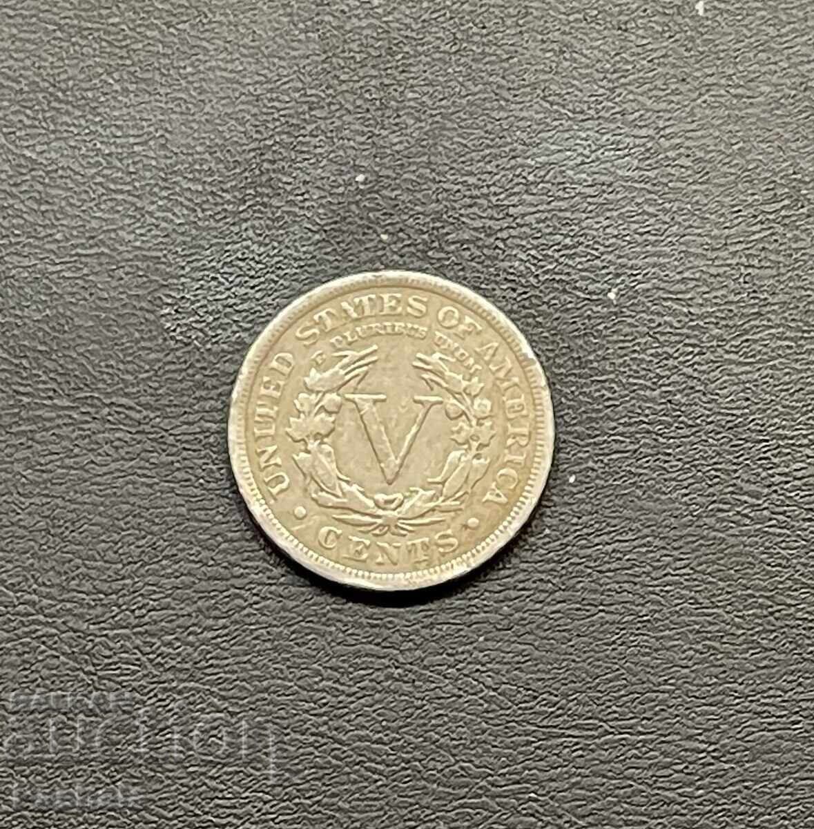 USA 5 cent 1911 USA 5 cent 1911