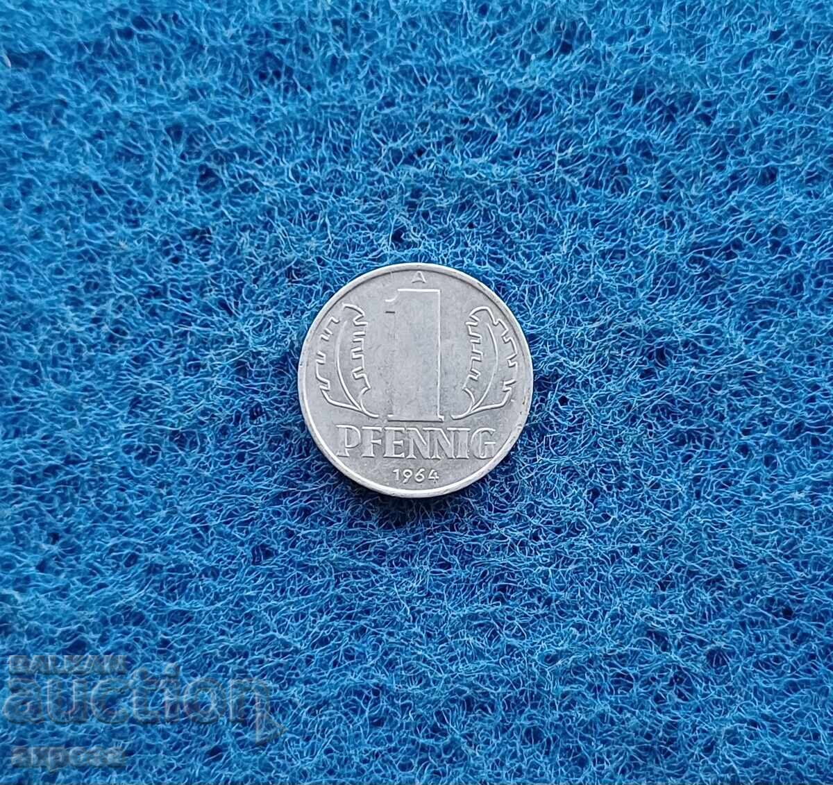 1 Pfennig GDR 1964