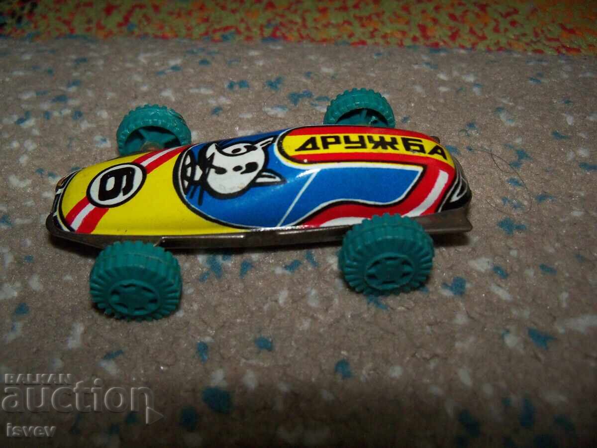 Small tin car Druzhba No. 6, social toy with price 10.00 BGN | € 5.11 Small tin car Druzhba No. 6, social toy with price 10.00 BGN | € 5.11