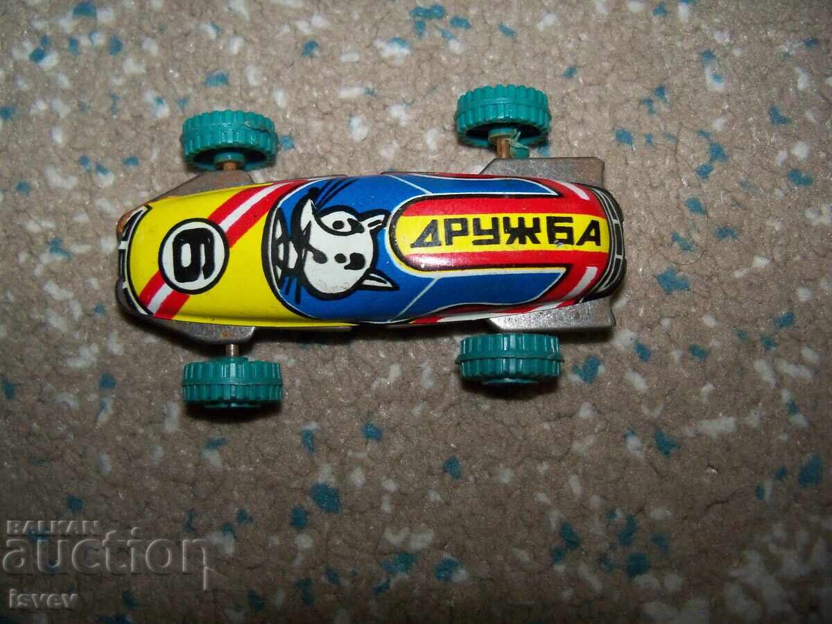 Auction Small tin car Druzhba No. 6, social toy Auction Small tin car Druzhba No. 6, social toy